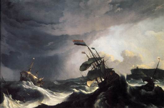 Ships_in_Distress_in_a_Raging_Storm_c1690_Ludolf_Backhuysen