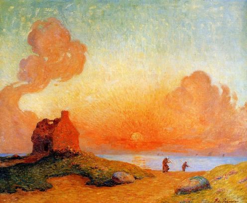 Puigaudeau,_Ferdinand_du_-_Sunset_by_the_Sea,_Brittany