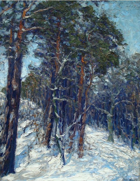 'Winter Forest' Hessmert c1900 {{PD-Art}}