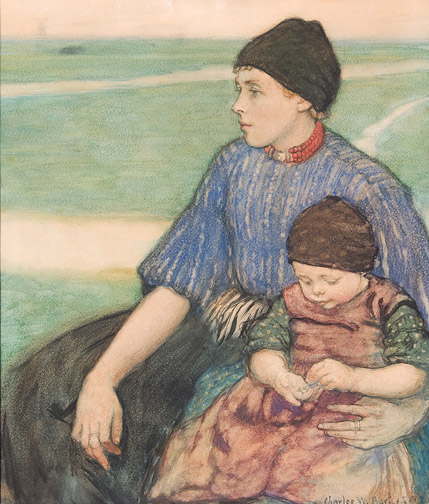 No rebellion here . . . yet. 'Mother and Child, Volendam' Bartlett 1912 {{PD-Art}}