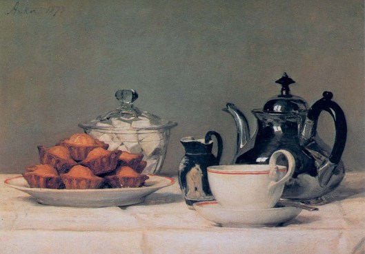 'Tea and Cakes' Anker 1873 {{PD-Art}}