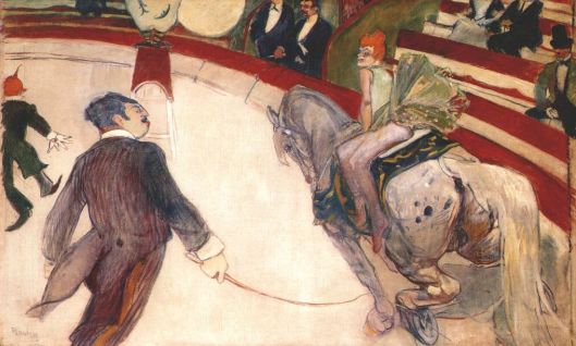 'Equestrienne (at the cirque fernando)' by Toulouse-Lautrec 1888 {{PD-Art}}