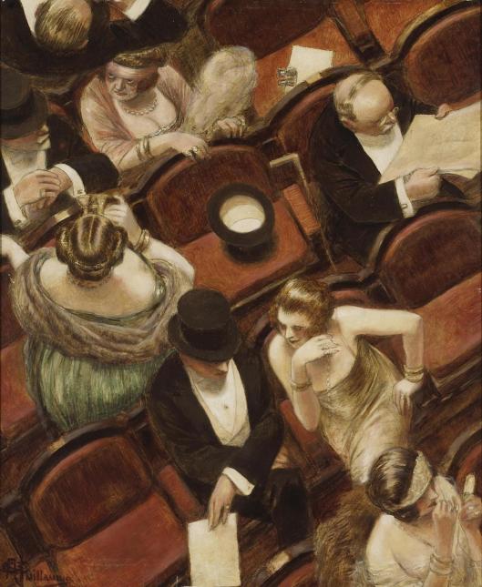 'Au Theatre' Albert Guillaume c1925 {{PD-Art}}