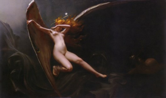 'A Fairy Under Starry Skies' Luis Ricardo Falero c1875 {{PD-Art}}
