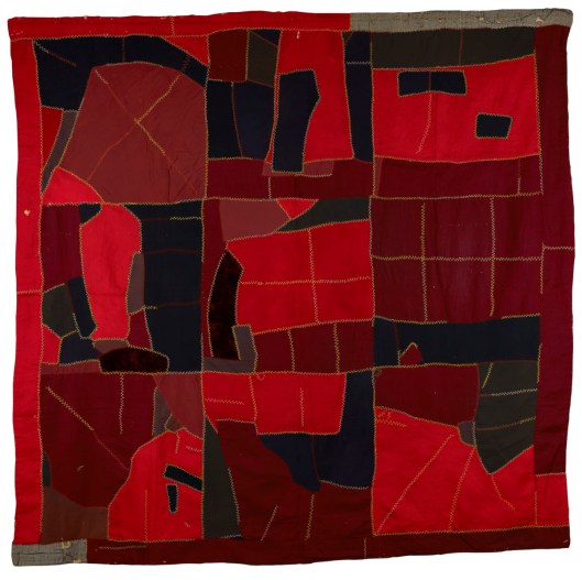 This vividly colored crazy quilt was created c1912, and photographed by Sean Pathasema {{PD}}