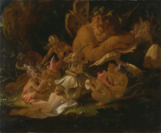 'Puck and Fairies from 'A Midsummer Night's Dream'' Joseph Noel Paton c1850 {{PD-Art}}