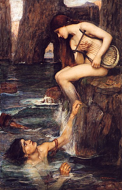 'The Siren' by Waterhouse {{PD_Art}} This captures all the elements of the Full Moon: male, female, and the emotional and experiential depths of both Pisces and Sedna