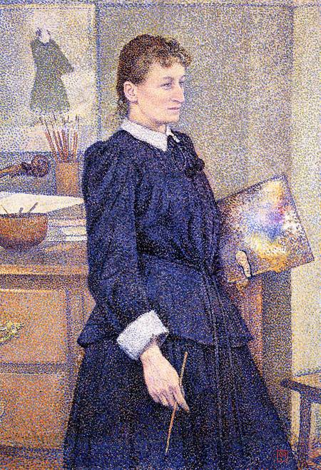'Anna Boch in her studio' Theo van Rysselberghe 1893 {{PD-Art}}