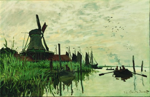 'The Mill at Zaandam' Claude Monet 1871 {{PD-Art}}