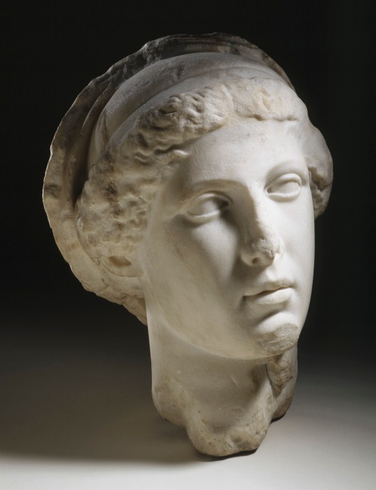 'The Head of a Woman or Goddess, Perhaps Demeter' My question was, isn't that the same thing? Sulptor unknown, from the Trajanic period 97-117 Courtesy of Los Angeles County Museum of Art, Los Angeles California US