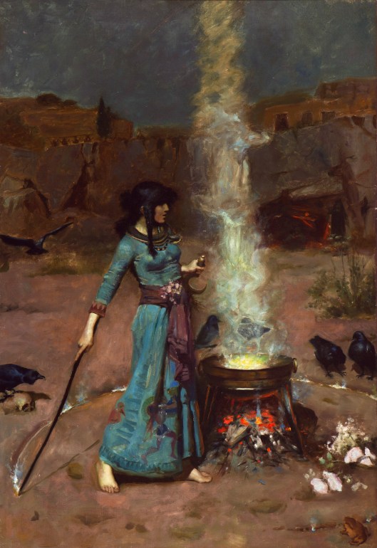 'The Magic Circle' JW Waterhouse 1886 {{PD-Art}}