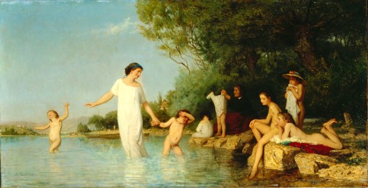 'The Bathers' Albert Anker 1865 {{PD-Art}}