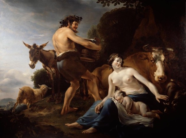 The Infancy of Zeus by Nicolaes Pietevsz Berchem 1648 {{PD-Art}}