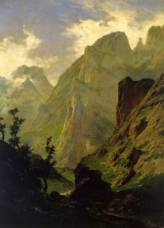 'The Peaks of Europe' Carlos de Haes 1876 {{PD}}