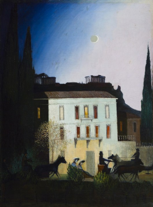 'Riding in a coach in Athens under a New Moon' Tivadar Kosztka Csontváry 1904 {{PD}}