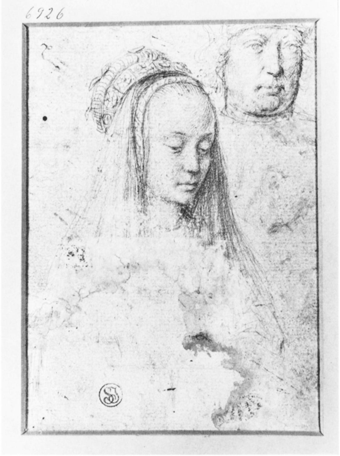 Preparatory sketch for 'The Justice of Cambyses' Gerard David 1498 {{PD}}
