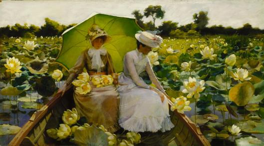 'Lotus Lilies' Charles Courtney Curran 1888 {{PD}}
