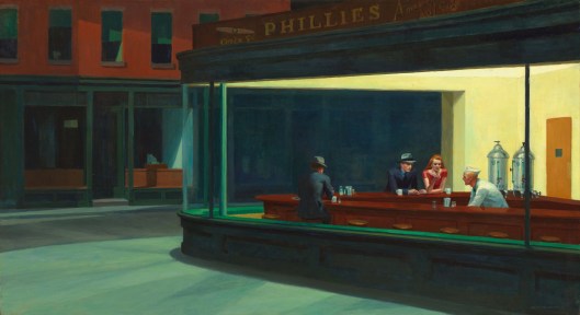 'Nighthawks' Edward Hopper 1942 {{PD}}