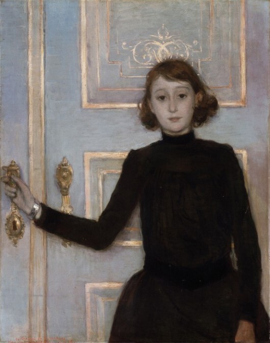 Portrait of Marguerite van Mons by T Van Rysselberghe {{PD}}