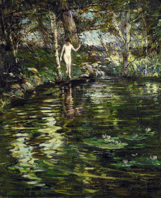 'Depths of the Woods' by Lillian Genth c1910 {{PD}}