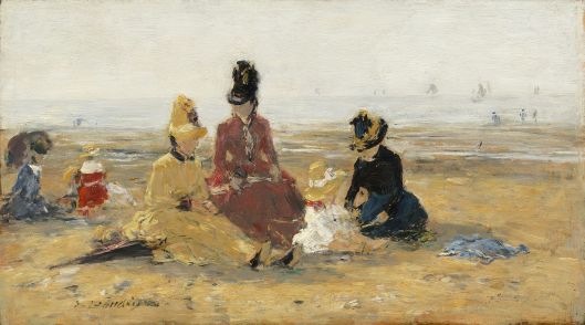 'On the Beach, Trouville' Eugène Boudin 1887 {{PD}}