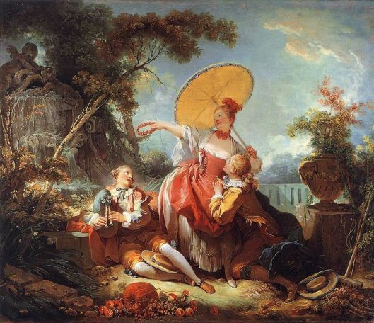 Show the world what you can do, Taurus! 'The Musical Contest' by Jean Honore Fragonard c1750 {{PD}}