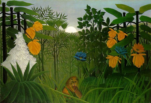 'The Repast of the Lion' by Henri-Julien-Félix Rousseau 1907 {{PD}}