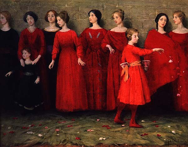 Get ready for a new You--'They Come' by Thomas Cooper Gotch pre-1931 {{PD}}