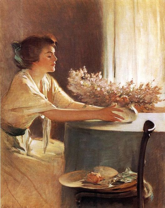 'A Meadow Flower' John White Alexander {{PD}}