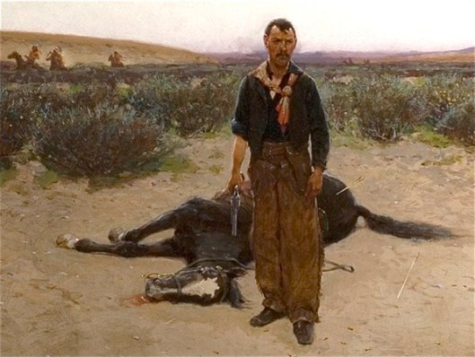 It may feel like your horse has died under you, but it's really just time to get a new horse. Henry F. Farny (1847-1916)