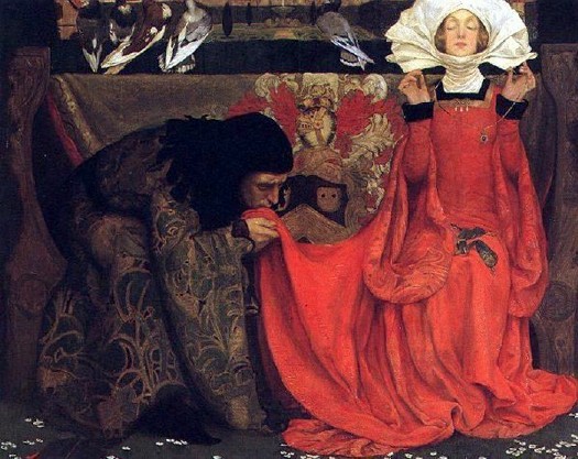 'The Pale Complexion of True Love' 1899  Eleanor Fortescue Brickdale {{PD}}