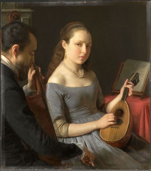 'The Duet' Charles Van Beveren 1849 {{PD}}