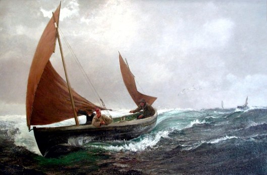 Charles Napier Hemy - 'Running For Home' {{PD}}