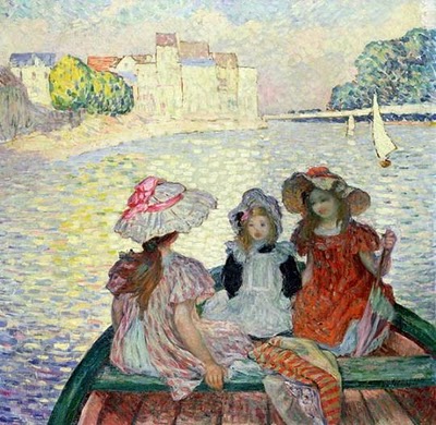 Henri Lebasque 'Young Girls in a Boat' c 1900