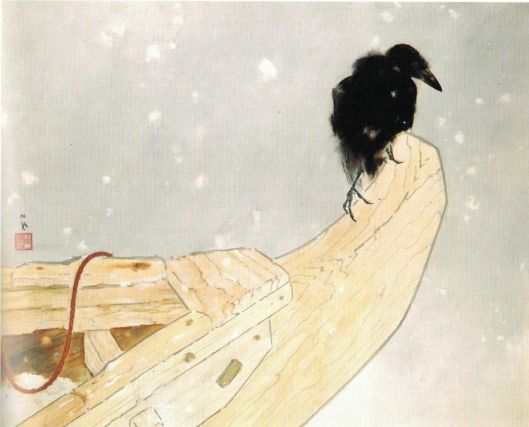 'Spring Snow' (Shunsetsu) by Takeuchi Seiho, 1942 {{PD}}