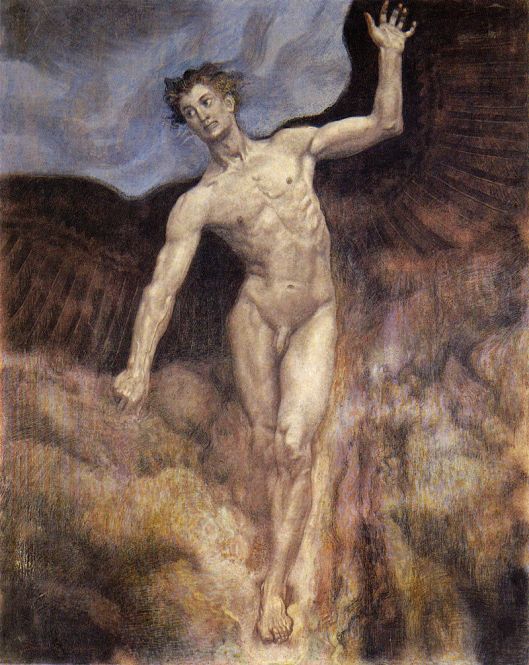 Sascha Schneider, "Icarus" (1906) {{PD}}