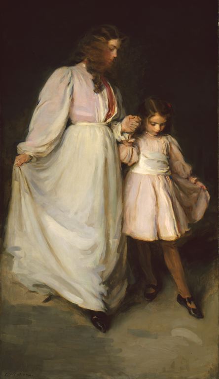 Take that first step, Aquarius. Cecilia Beaux, 'Dorothea and Francesca' 1898 {{PD}}