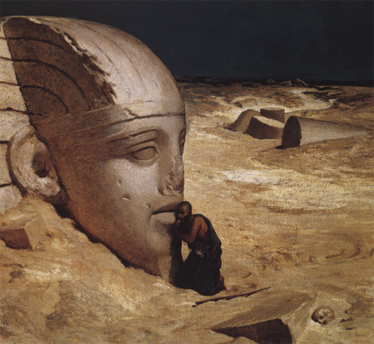 Elihu Vedder, - 'The Questioner of the Sphinx' - 1836 {{PD}}