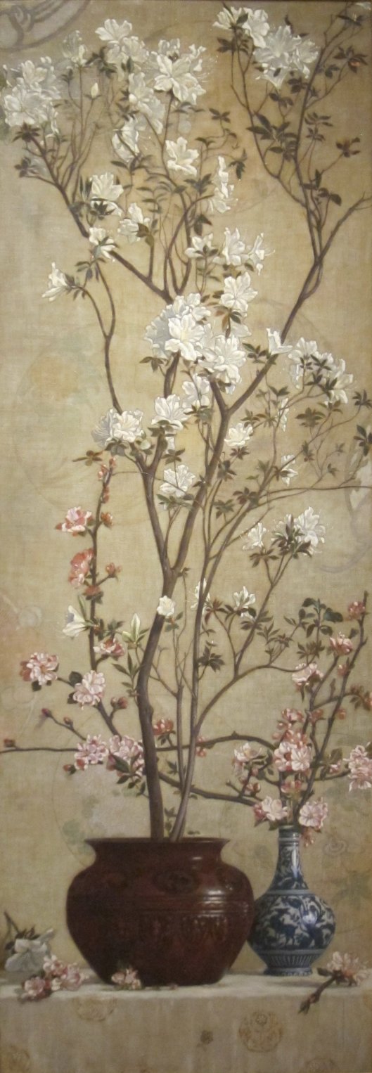 'Azaleas and Apple Blossoms' by Charles Caryl Coleman 1878 {{PD}}