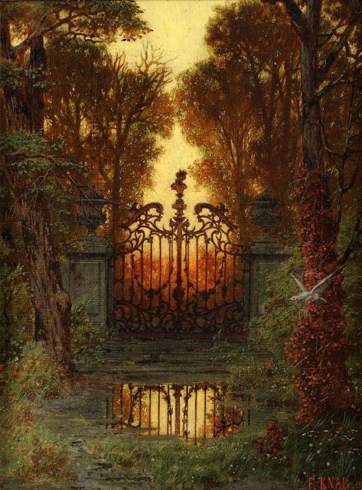 'The Castle Gate' Ferdinand Knab 1881 {{PD}}