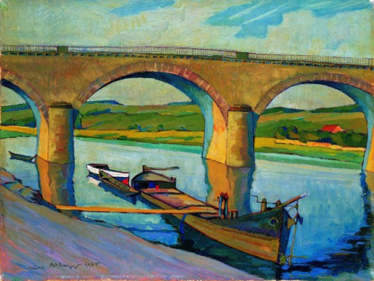 Stay as conscious as possible and getting from here to there won't be hard at all, Pisces. "Klopp Bridge at Remich 1925" by Nico Klopp {{PD}}