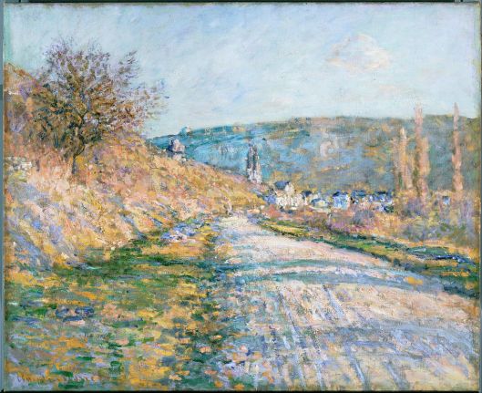Claude Monet - 'The Road to Vétheuil' 1878 {{PD}}