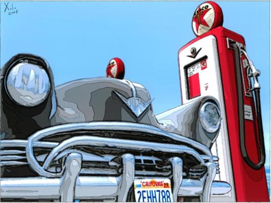 "Gas Station #3" from "Objetos dispersos" series of Xulio Formoso Photo by Jpuelche - Own work. Licensed under CC BY-SA 3.0 via Wikimedia Commons - http://commons.wikimedia.org/wiki/File:Estacion_de_gasolina_3_(91_x_75_cm.)_(red).JPG#/media/File:Estacion_de_gasolina_3_(91_x_75_cm.)_(red).JPG