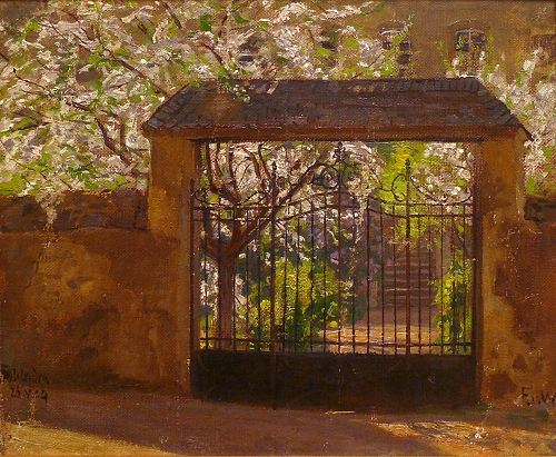'Gartentor in Schleiden' Fritz von Wille 1909 {{PD}}
