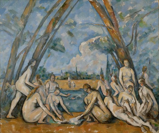 They look normal to me. Paul Cézanne, 'The Large Bathers' 1906 {{PD}}