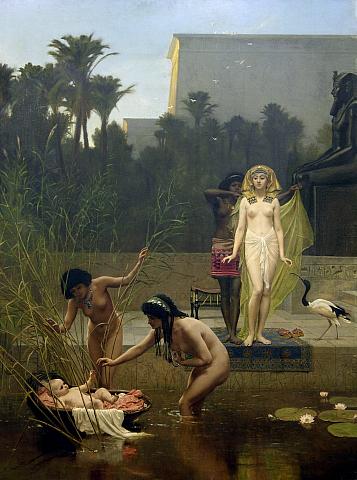 If you hear something in the reeds, go check it out--trust yourself.  Frederick Goodall 'The Finding of Moses' 1862