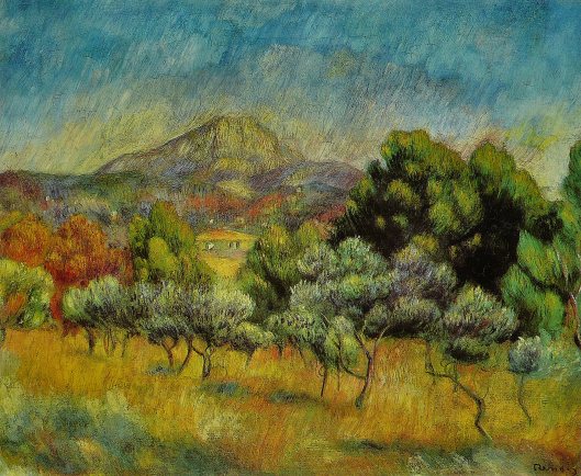 'La Montagne Sainte-Victoire' by Pierre-Auguste Renoir c1889 {{PD}}
