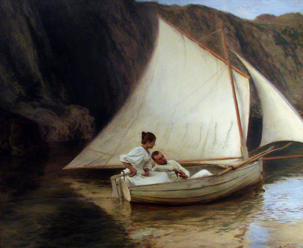 'La Petite Barque' Émile Friant 1894 {{PD}}
