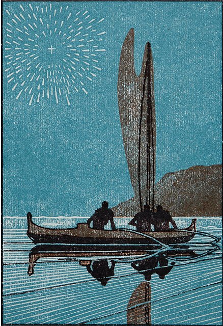 'Canoe and Star' c1920 Arman Manookian {{PD}}