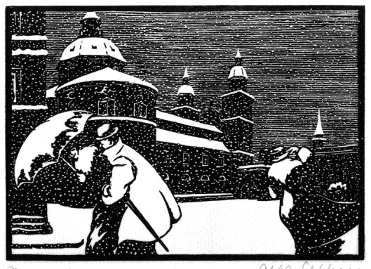 Alfred Gelbhaar 'Dom im Winter' 1920s {{PD}}